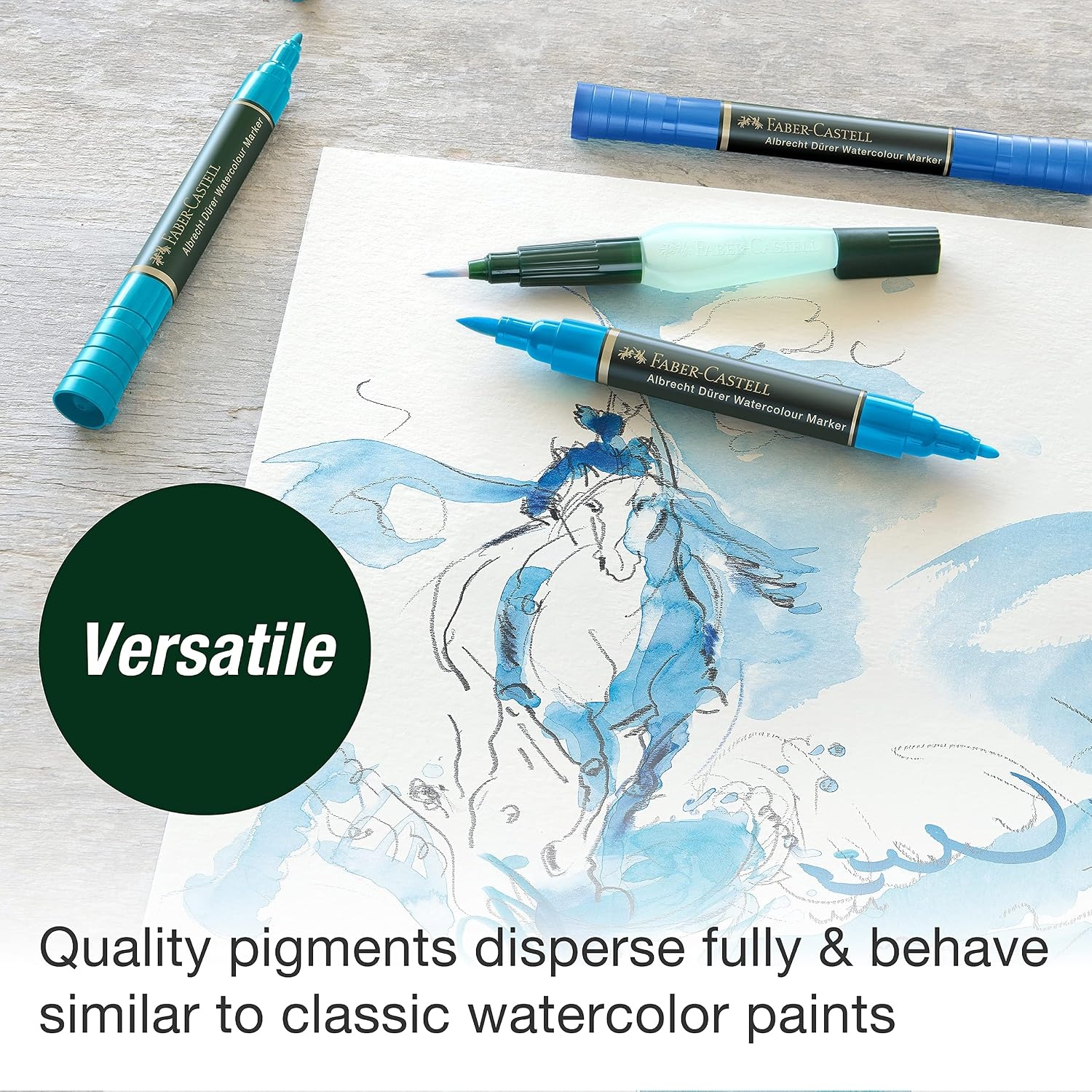 image:imageFaberCastell Albrecht Durer Watercolor Markers  10 Colors Watercolor Brush Markers for Artists10 Count