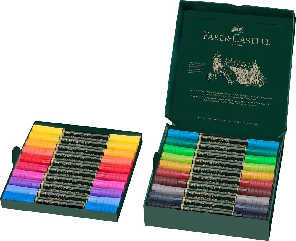 image:imageFaberCastell Albrecht Durer Watercolor Markers  Wallet of 20 Watercolor Dual Tip Markers