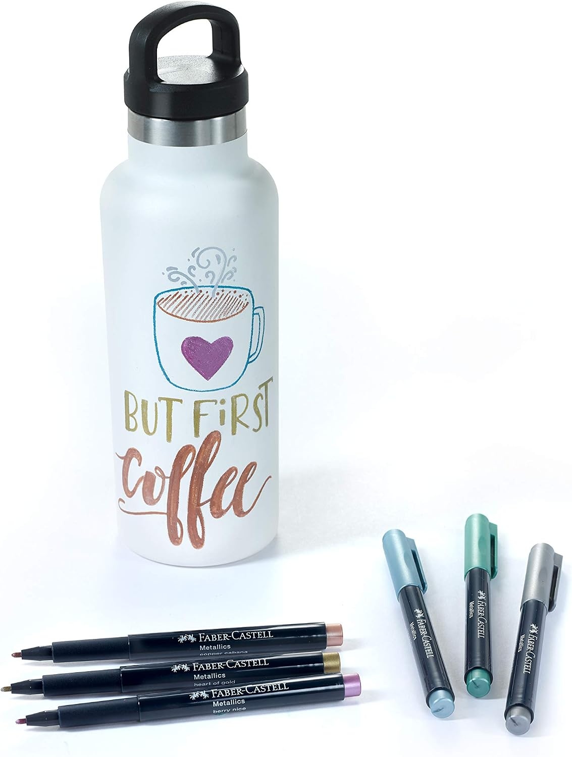 image:imageFaberCastell Metallic Marker Blistercard  Full Range of 6 Colours FC160706AZMetallic