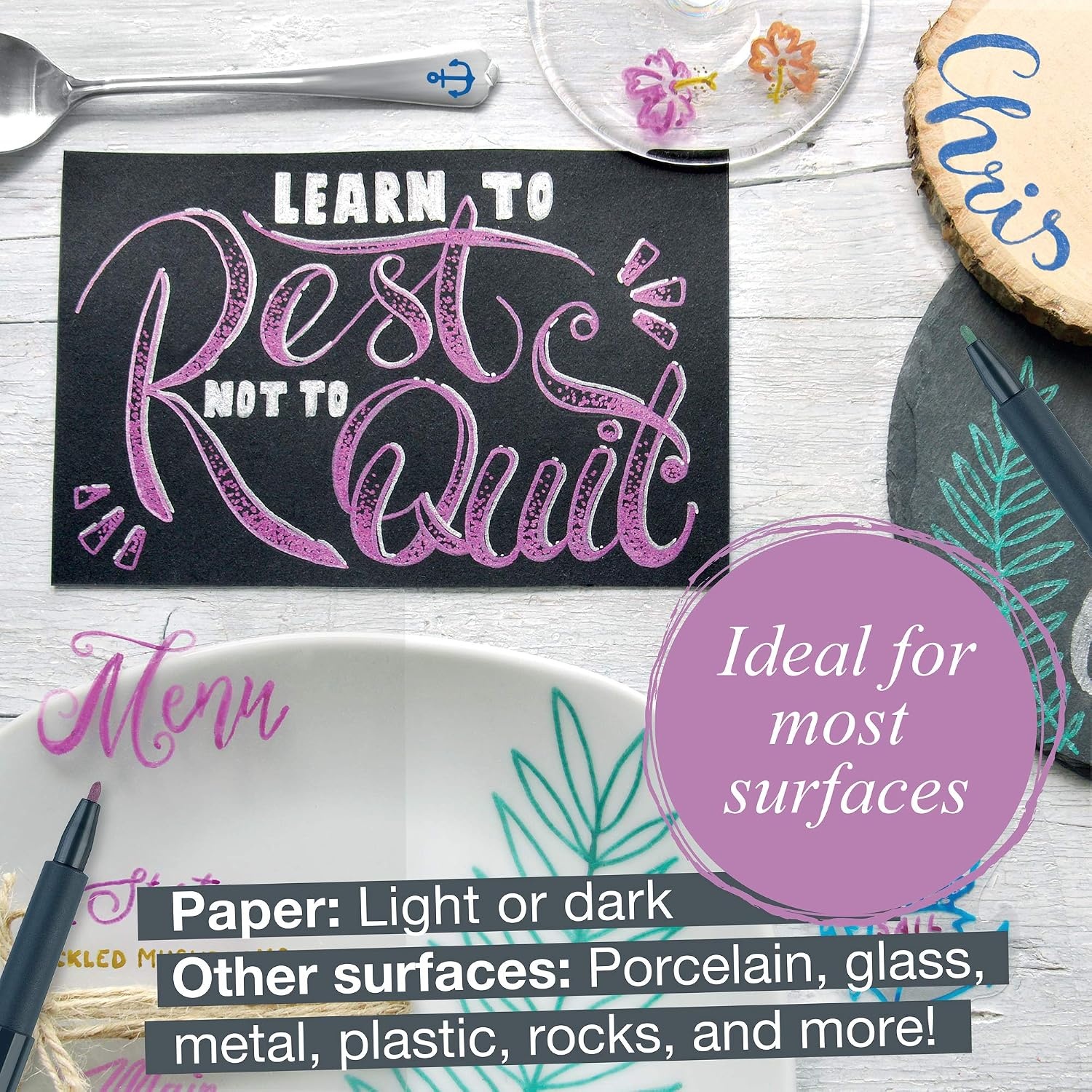 image:imageFaberCastell Metallic Marker Blistercard  Full Range of 6 Colours FC160706AZMetallic