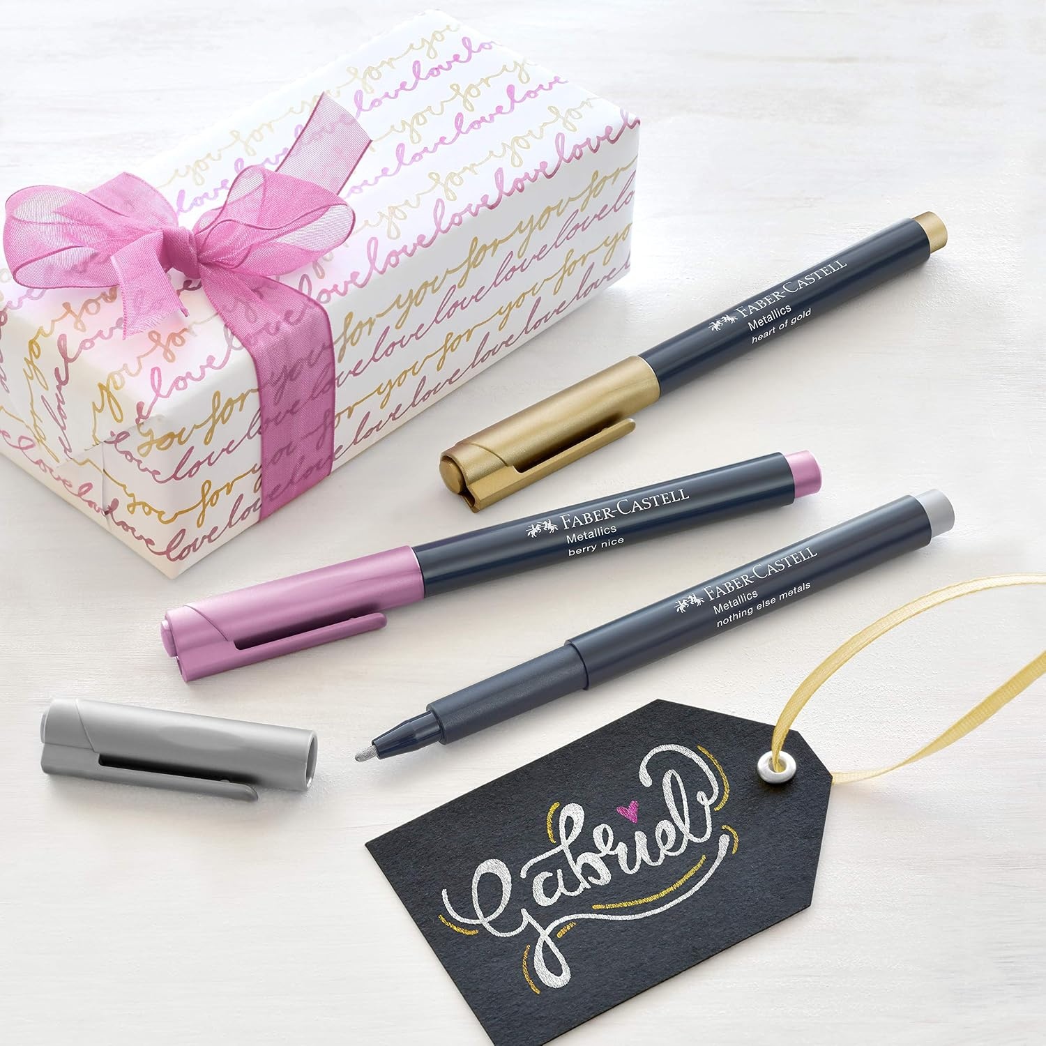 image:imageFaberCastell Metallic Marker Blistercard  Full Range of 6 Colours FC160706AZMetallic