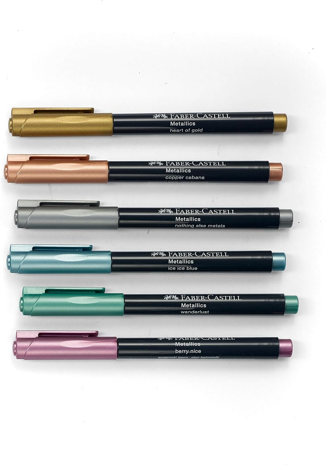 image:imageFaberCastell Metallic Marker Blistercard  Full Range of 6 Colours FC160706AZMetallic