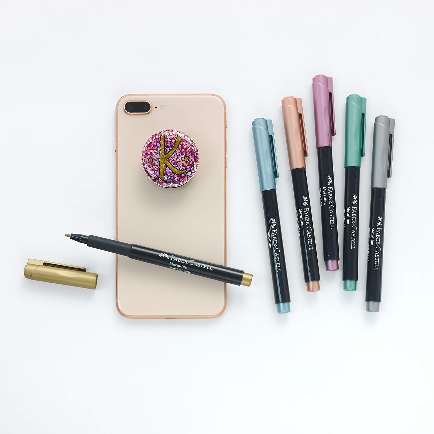 image:imageFaberCastell Metallic Marker Blistercard  Full Range of 6 Colours FC160706AZMetallic