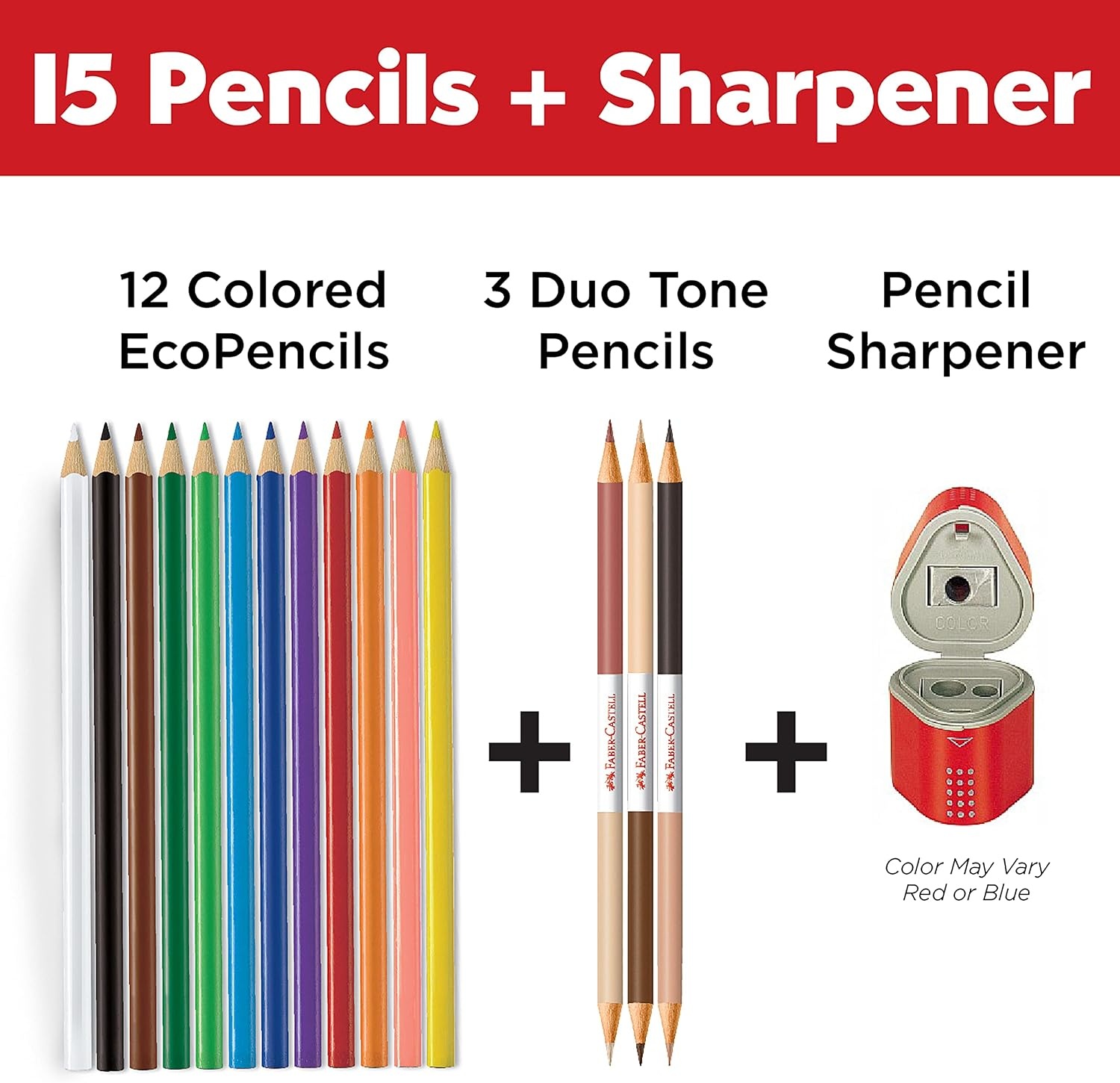image:imageFaberCastell World Colors How to Draw Faces Kit  Learn to Draw Portraits for Beginners  40 Piece Skin Tone Coloring Pencils and Paper Art Set15 Count  Sharpener