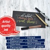 image:imageFaberCastell 4 Pitt Artists Pens  4 India Ink Metallic Markers In Assorted Colors  Bullet Nib3 Count Classic Metallic