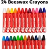 image:imageFaberCastell Back to School Beeswax Crayon Coloring Set  24 Beeswax Crayons Crayon Sharpener amp Doodle Pad Multi FC14339