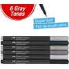 image:imageFaberCastell Black Edition Super Soft Brush Pens Gray Tones