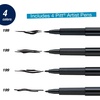 image:imageFaberCastell Black Modern Lettering Pitt Artist Pen Set 4 CountBlack Lettering