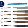 image:imageFaberCastell Calligraphy Pitt Artist Pen Set  6 Subtle Toned Calligraphy Pens