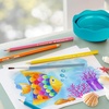 image:imageFaberCastell Clic amp Go Portable Paint Water Cup with Brush Holder Turquoise  Collapsible Paint Brush Cleaner Rinse Cup Travel Friendly Painting Accessories1 Count Pack of 1