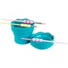 image:imageFaberCastell Clic amp Go Portable Paint Water Cup with Brush Holder Turquoise  Collapsible Paint Brush Cleaner Rinse Cup Travel Friendly Painting Accessories1 Count Pack of 1