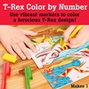 image:imageFaberCastell Color by Number Foil Fun  TRex  1 Dinosaur Color by Number BoardTRex