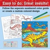 image:imageFaberCastell Color by Number Foil Fun  TRex  1 Dinosaur Color by Number BoardTRex