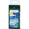 image:imageFaberCastell F167116 Pitt Artist Pen Wallet of 6 with Assorted Tips  Black1 Count Pack of 6