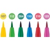 image:imageFaberCastell F167116 Pitt Artist Pen Wallet of 6 with Assorted Tips  Black6 Count Pack of 1