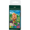 image:imageFaberCastell F167116 Pitt Artist Pen Wallet of 6 with Assorted Tips  Black6 Count Pack of 1