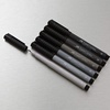 image:imageFaberCastell F167116 Pitt Artist Pen Wallet of 6 with Assorted Tips  Black6 Count Pack of 1