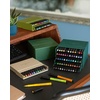 image:imageFaberCastell F167116 Pitt Artist Pen Wallet of 6 with Assorted Tips  Black60 Count Pack of 1