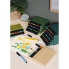 image:imageFaberCastell F167116 Pitt Artist Pen Wallet of 6 with Assorted Tips  Black60 Count Pack of 1