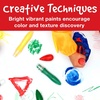 image:imageFaberCastell Little Creatives Jumbo Squeezing Paint Brushes 6 Colors Paint Sticks for Kids Washable Toddler Art Supplies Non Toxic Paint and Brush in One Kids Crafts Age 3 to 5Squeezing Paintbrushes