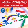 image:imageFaberCastell Little Creatives Jumbo Squeezing Paint Brushes 6 Colors Paint Sticks for Kids Washable Toddler Art Supplies Non Toxic Paint and Brush in One Kids Crafts Age 3 to 5Squeezing Paintbrushes