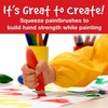 image:imageFaberCastell Little Creatives Jumbo Squeezing Paint Brushes 6 Colors Paint Sticks for Kids Washable Toddler Art Supplies Non Toxic Paint and Brush in One Kids Crafts Age 3 to 5Squeezing Paintbrushes
