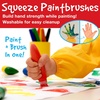 image:imageFaberCastell Little Creatives Jumbo Squeezing Paint Brushes 6 Colors Paint Sticks for Kids Washable Toddler Art Supplies Non Toxic Paint and Brush in One Kids Crafts Age 3 to 5Art Play Set 15 Count