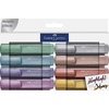 image:imageFaberCastell Metallic Highlighter Set  Assortment of 8 Subtle Glitter Highlighter Markers  Note Taking and Journaling Supplies1 Count Pack of 8