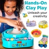 image:imageFaberCastell Neon Glow Pottery Studio Create Your Own Pottery Designs with USBPowered Pottery Wheel Air Dry Clay Neon amp Glow in The Dark Paints Tools amp 50 Craft Supplies for Kids Ages 8Starter Pottery Wheel