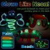 image:imageFaberCastell Neon Glow Pottery Studio Create Your Own Pottery Designs with USBPowered Pottery Wheel Air Dry Clay Neon amp Glow in The Dark Paints Tools amp 50 Craft Supplies for Kids Ages 8Deluxe Starter Bundle