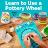 image:imageFaberCastell Neon Glow Pottery Studio Create Your Own Pottery Designs with USBPowered Pottery Wheel Air Dry Clay Neon amp Glow in The Dark Paints Tools amp 50 Craft Supplies for Kids Ages 8Starter Pottery Wheel