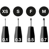 image:imageFaberCastell Pitt Artist Pen 167115 India Ink Pens Pack of 4 M F S XS Blackblack