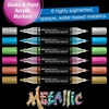 image:imageFaberCastell Shake amp Paint Markers Metallic  6 Count Dual Tip Acrylic Paint Pens Markers Permanent for Clothes Paint Markers for Wood and Art SuppliesMetallic