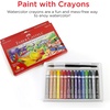 image:imageFaberCastell Watercolor Crayons with Brush 15 Colors  Premium Quality Art Supplies for Kids