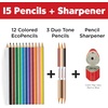 image:imageFaberCastell World Colors How to Draw Faces Kit  Learn to Draw Portraits for Beginners  40 Piece Skin Tone Coloring Pencils and Paper Art Set15 Count  Sharpener