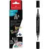 image:imageFaberCastell 285598  ShakeampPaint Black Edition acrylic marker black acrylic pen marker with 2 round tips 3mm and 1mmBlack