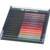 image:imageFaberCastell Art amp Graphic Pitt Artist Pen Brush India Ink Pen Earth Tones Set Of 12 For Art Craft Drawing Sketching Home School University ColouringPen Set
