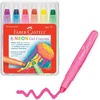 image:imageFaberCastell Neon Gel Crayons 6 Jumbo Drawing Sticks in a Durable Storage Case Toddler Art Supplies for Coloring Twistable Crayons for Kids Drawing Supplies Ages 36 Neon Colors