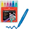 image:imageFaberCastell Neon Gel Crayons 6 Jumbo Drawing Sticks in a Durable Storage Case Toddler Art Supplies for Coloring Twistable Crayons for Kids Drawing Supplies Ages 36 Metallic Colors