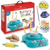 image:imageFaberCastell Neon Glow Pottery Studio Create Your Own Pottery Designs with USBPowered Pottery Wheel Air Dry Clay Neon amp Glow in The Dark Paints Tools amp 50 Craft Supplies for Kids Ages 8Starter Pottery Wheel