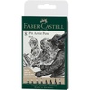 image:imageFaberCastell PITT Artist Pen India Ink Pen  wallet of 8  colour 199 black  XXS S F M B C 15 Fude Hard 1671588 Count Pack of 1