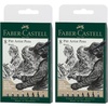 image:imageFaberCastell PITT Artist Pen India Ink Pen  wallet of 8  colour 199 black  XXS S F M B C 15 Fude Hard 1671588 Count Pack of 2