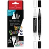 image:imageFaberCastell Shake amp Paint Markers Metallic  6 Count Dual Tip Acrylic Paint Pens Markers Permanent for Clothes Paint Markers for Wood and Art SuppliesBlack  White