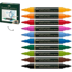 image:imageFaberCastell Albrecht Durer Watercolor Markers  10 Colors Watercolor Brush Markers for Artists10 Count
