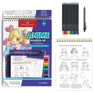 image:imageFaberCastell Anime Drawing Kit Shonen Edition with StepbyStep BookShojo Edition