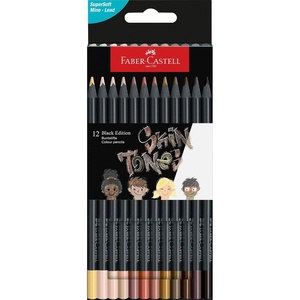 image:imageFaberCastell Black Edition Skin Tone Colored Pencils 12 CountSkin tone