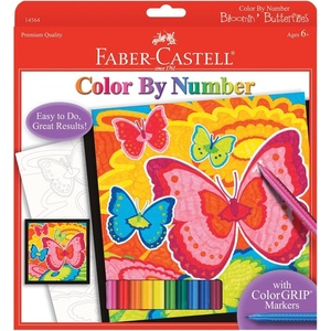 image:imageFaberCastell Color by Number Foil Fun  TRex  1 Dinosaur Color by Number BoardButterflies