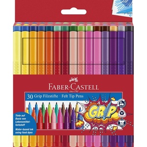 image:imageFaberCastell Grip Color Markers  20 Washable Fineline MarkersCase of 30