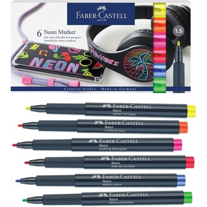 image:imageFaberCastell Metallic Marker Blistercard  Full Range of 6 Colours FC160706AZNeon