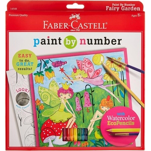 image:imageFaberCastell Paint by Number Foil Fun Unicorn Paint Kit Ages 7Fairy Garden
